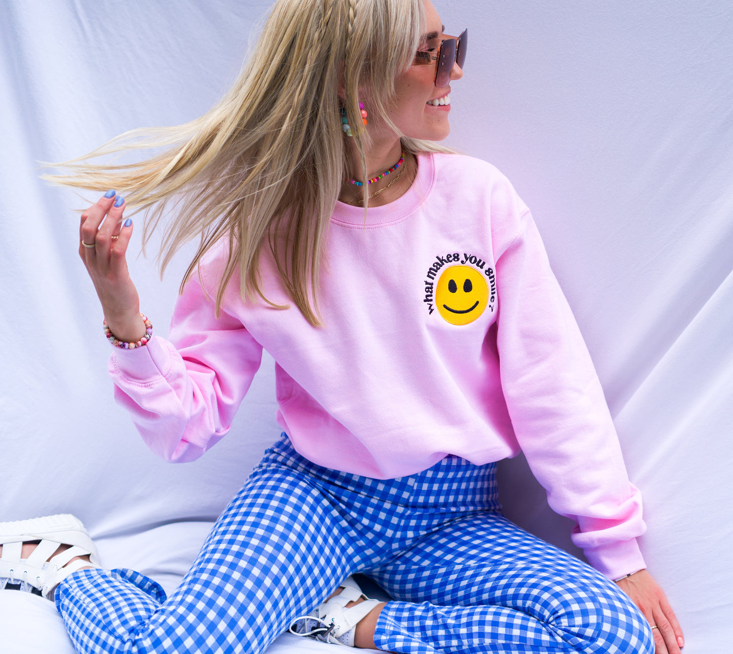 what makes you smile crewneck